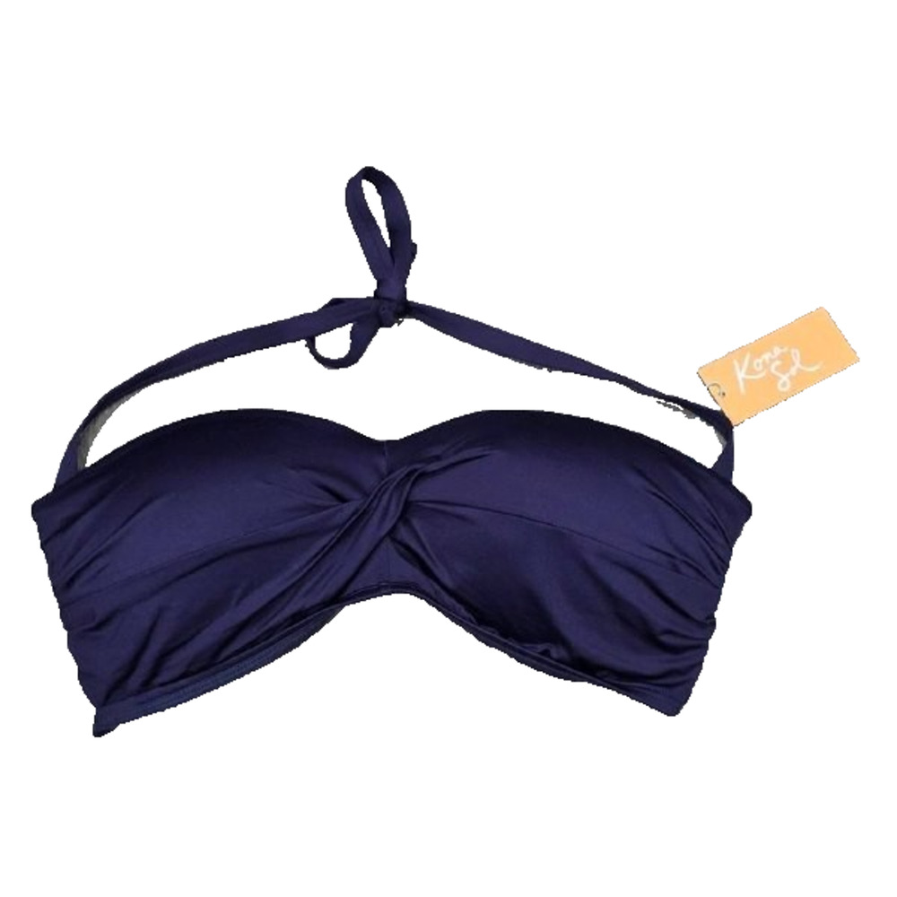 Kona Sol‎ Womens Bikini Top Size D/DD Navy Blue A006138